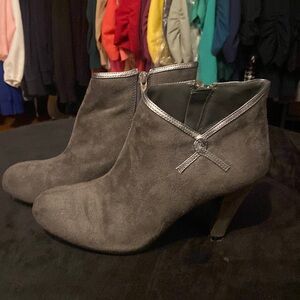 Gray booties